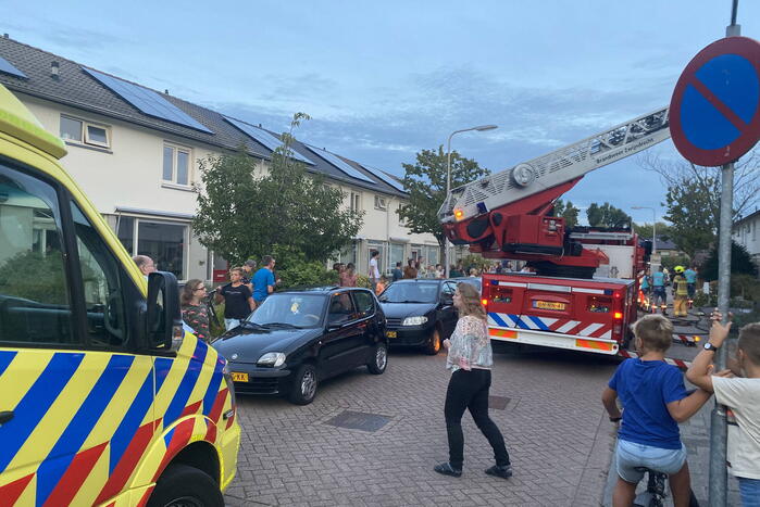 Felle brand op zolderverdieping