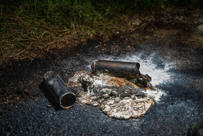 Vuurwerkbom in de polder