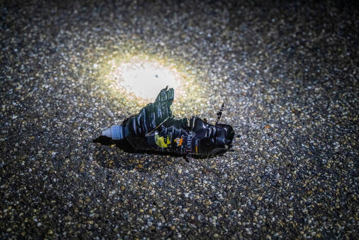 Vuurwerkbom in de polder