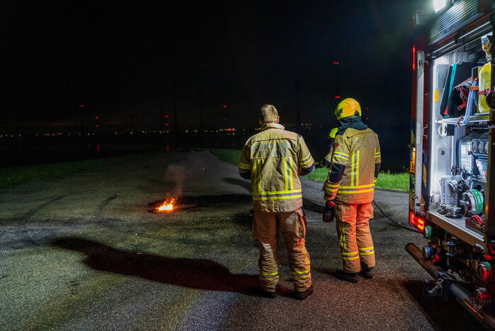 Vuurwerkbom in de polder