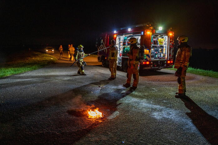 Vuurwerkbom in de polder