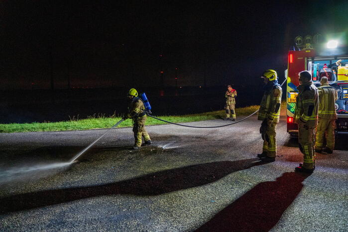 Vuurwerkbom in de polder