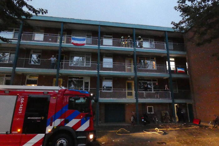 Brand in flatgebouw snel onder controle
