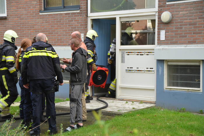 Aanhouding na brand in woning