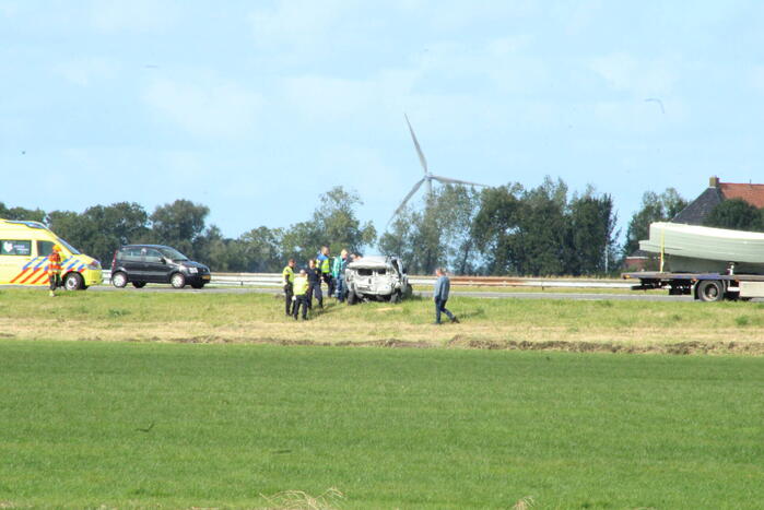 Gewonde bij aanrijding met lijnbus en auto