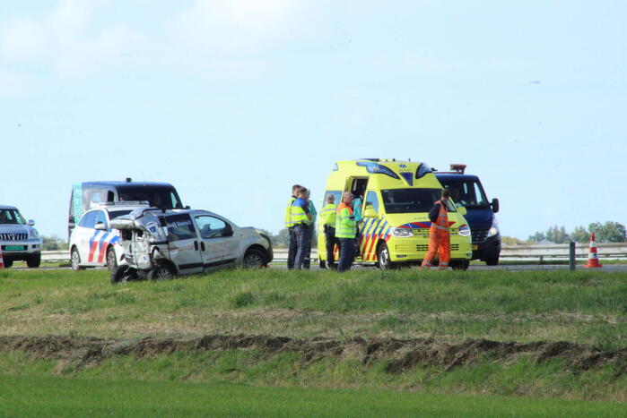 Gewonde bij aanrijding met lijnbus en auto