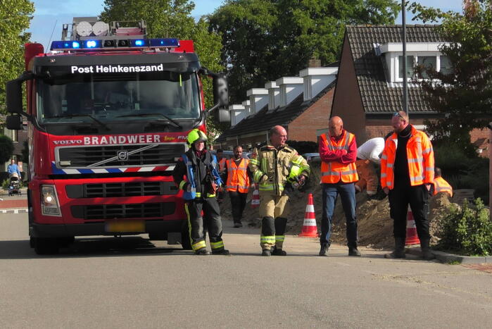 Gaslekkage na graafwerkzaamheden