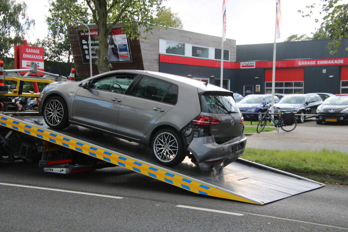 Schade bij kop-staart botsing
