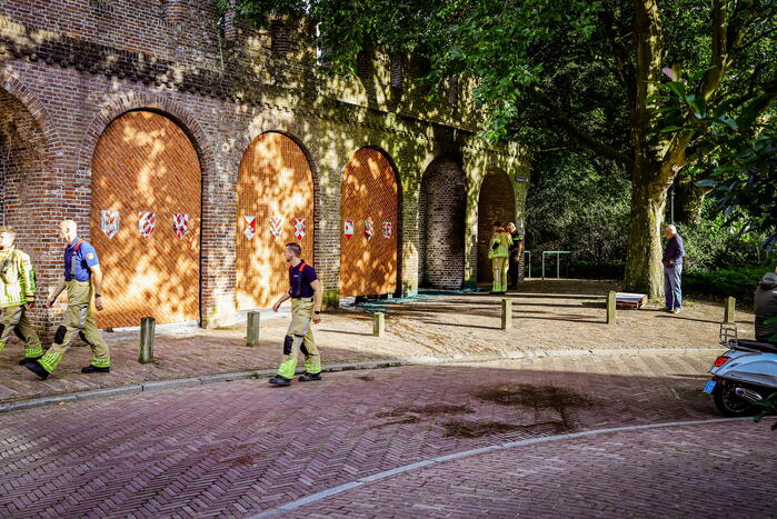 Onderzoek naar brand in stadsmuur