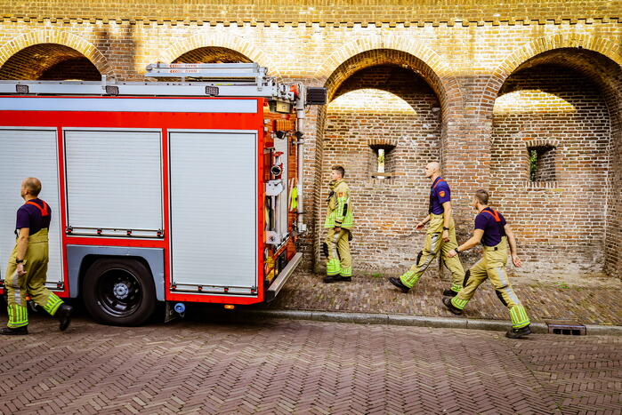 Onderzoek naar brand in stadsmuur