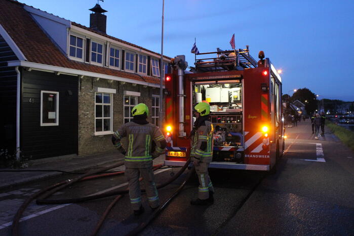 Flinke rookontwikkeling bij uitslaande schuurbrand