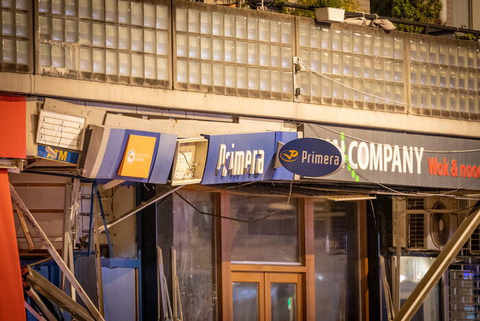 Ravage na plofkraak bij Primera