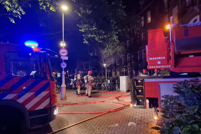 Woningen ontruimd na flinke brand