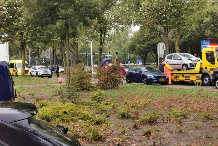 Veel schade bij kop-staartbotsing