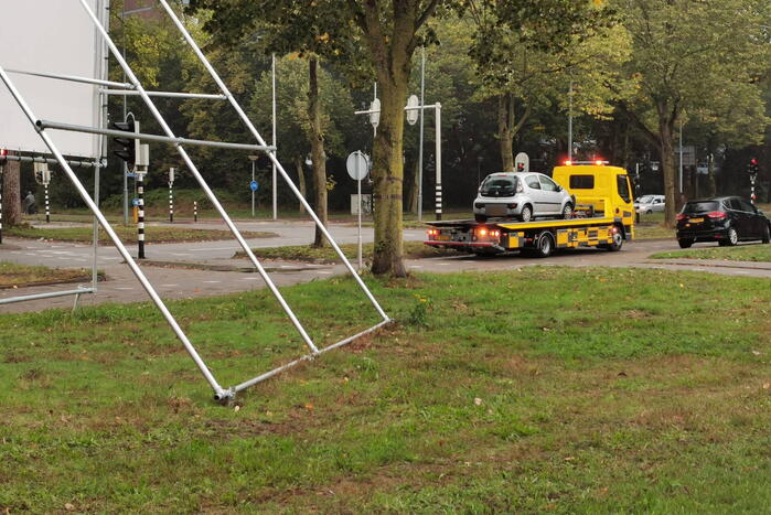 Veel schade bij kop-staartbotsing