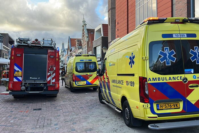 Brand bij Johnny's hamburger restaurant