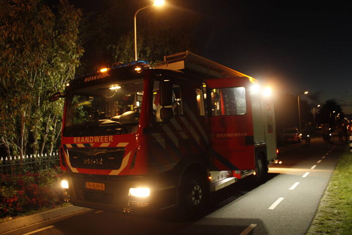 Schoorsteen geveegd na brand