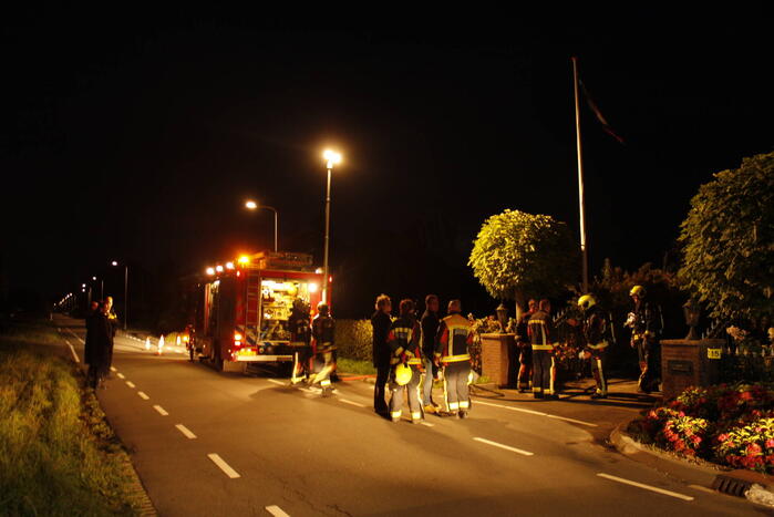 Schoorsteen geveegd na brand