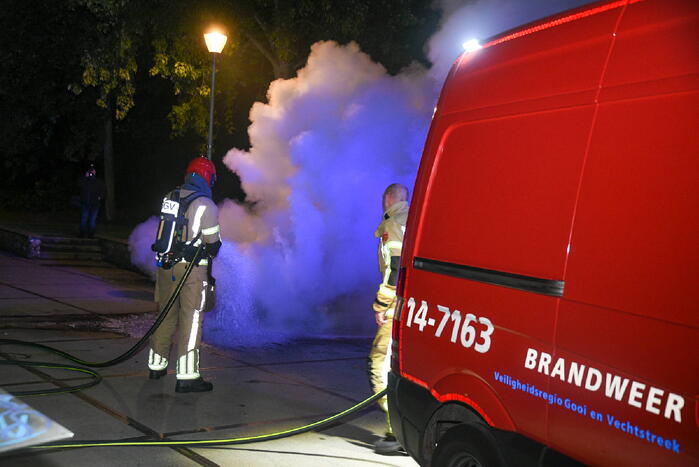 Scooter verwoest vanwege brand