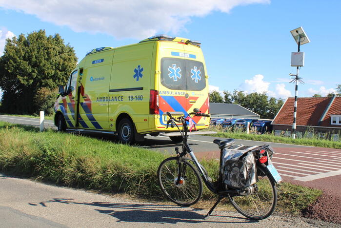 Fietser gewond bij aanrijding met auto