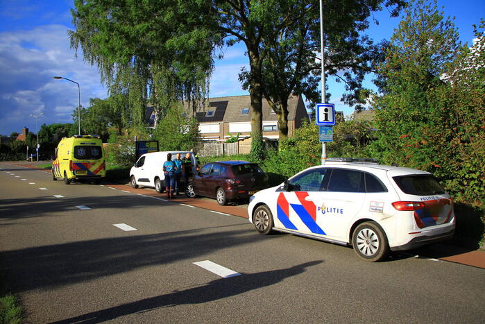 Twee voertuigen betrokken bij kop-staart botsing