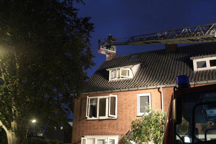 Brandweer ingezet voor schoorsteenbrand