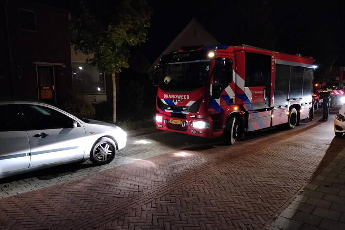 Veel rook bij brand in schoorsteen