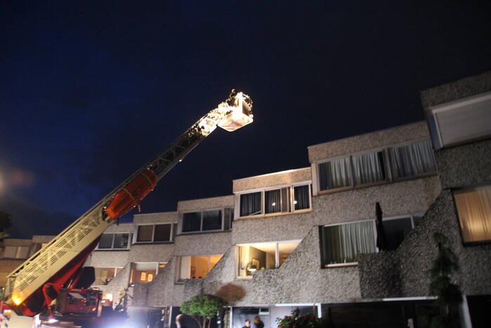 Schoorsteen geveegd na brand