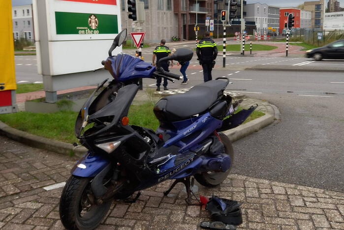Scooterrijder gewond na val