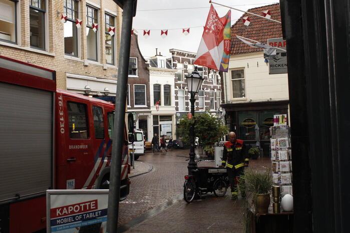 Giftshop tijdelijk gesloten vanwege waterlekkage