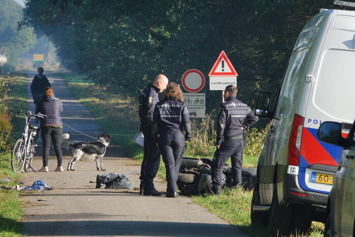 Motorrijder gewond bij eenzijdig ongeval