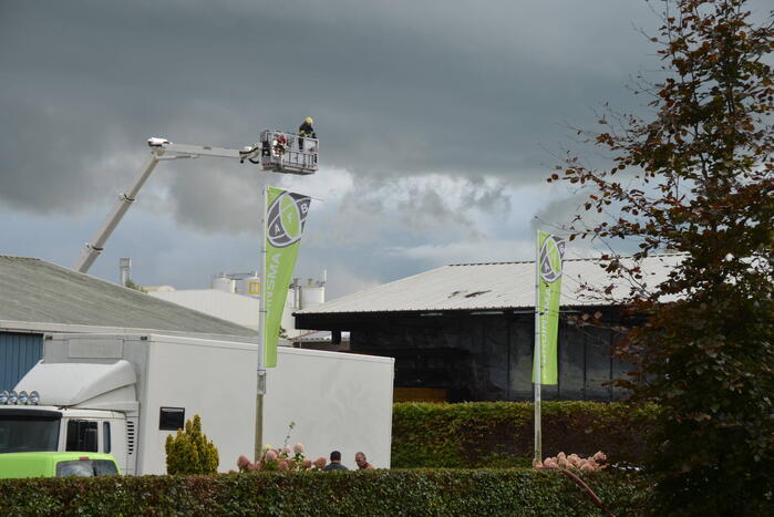 Containerbrand slaat over naar loods