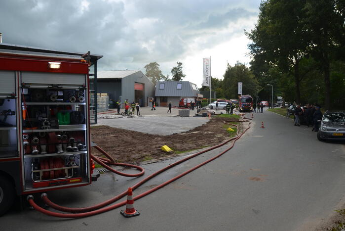 Containerbrand slaat over naar loods