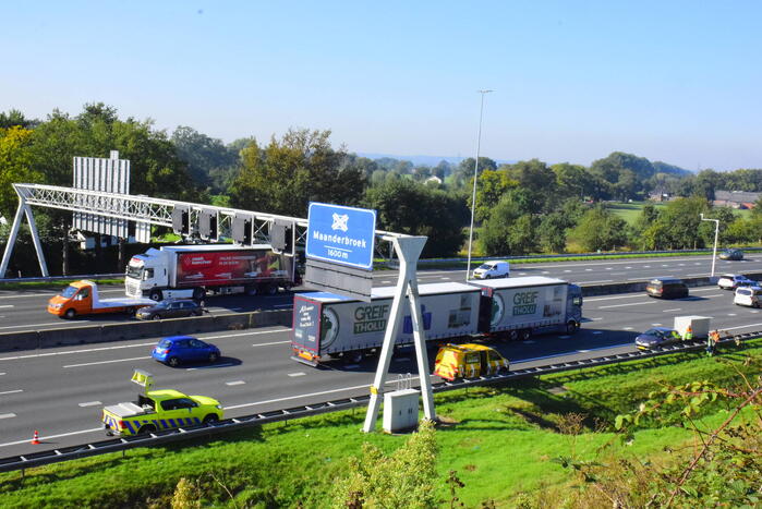 Auto in tegengestelde richting op snelweg