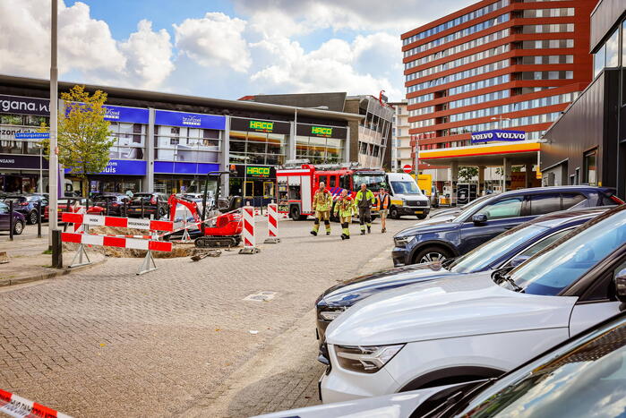 Gaslekkage door graafwerkzaamheden