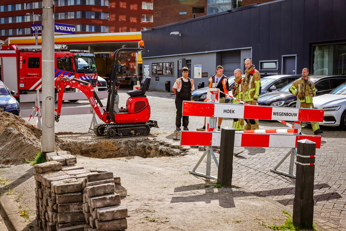 Gaslekkage door graafwerkzaamheden