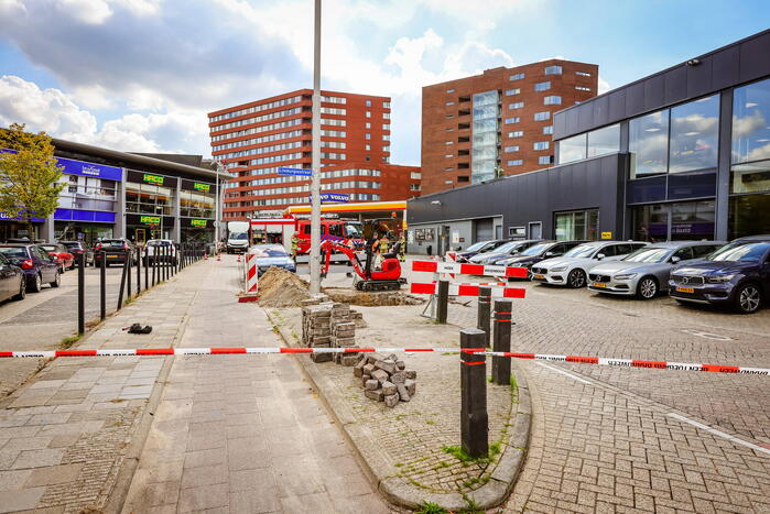 Gaslekkage door graafwerkzaamheden