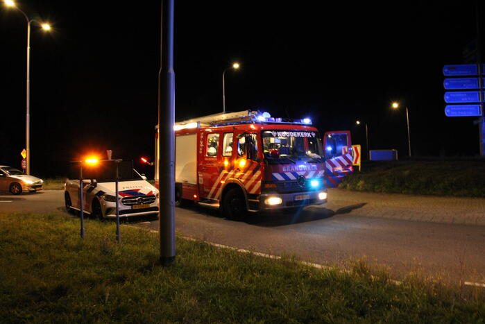 Persoon gewond bij autobrand