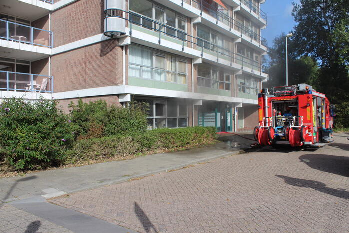 Hevige brand in appartement