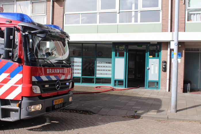 Hevige brand in appartement