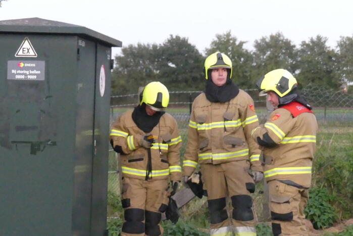 Gaslekkage blijkt sissende gas verdeelstation