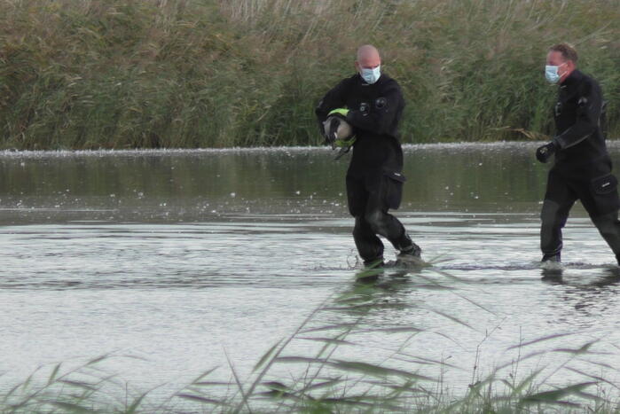 Ganzen met vogelgriep uit water gehaald