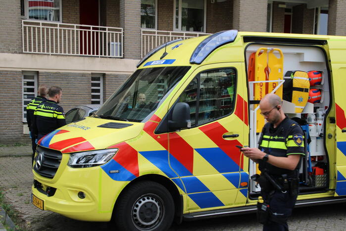 Inzet hulpdiensten bij flat