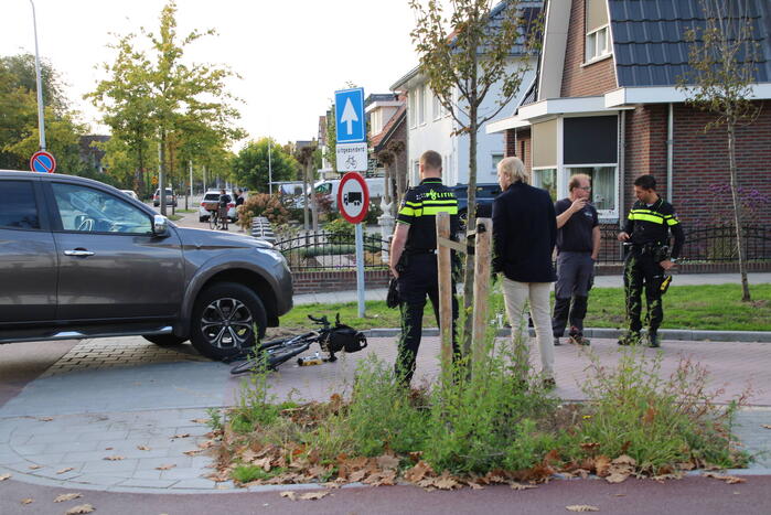 Fietser gewond bij botsing met automobilist