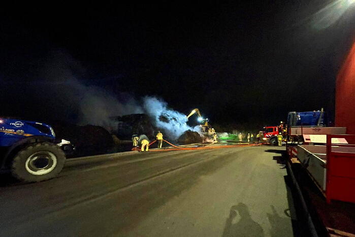 Flinke rook ontwikkeling vanwege brand bij afvalverwerkingsbedrijf Renewi Smink
