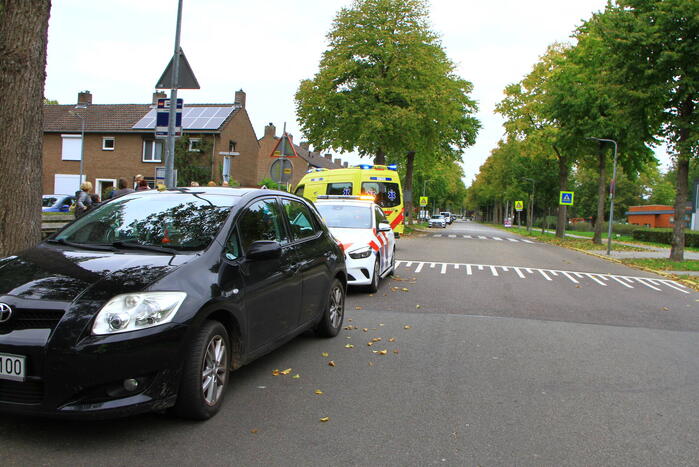 Fietser gewond bij botsing tegen personenwagen