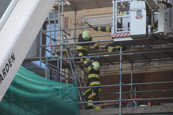 Brand bij verbouwing stadhuis