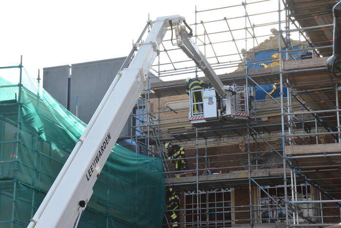 Brand bij verbouwing stadhuis