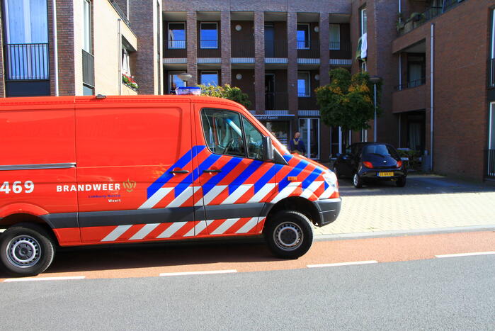 Rookmelder gaat af door in brand staande handdoek