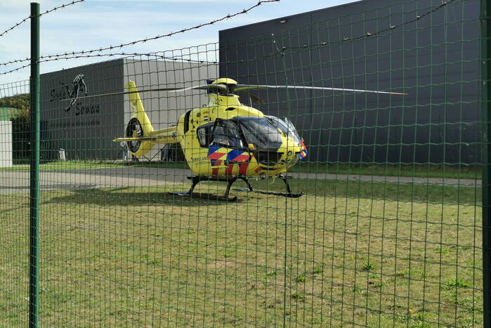 Traumahelikopter landt voor incident op bedrijventerrein